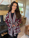 Harley Bordeaux Cardigan