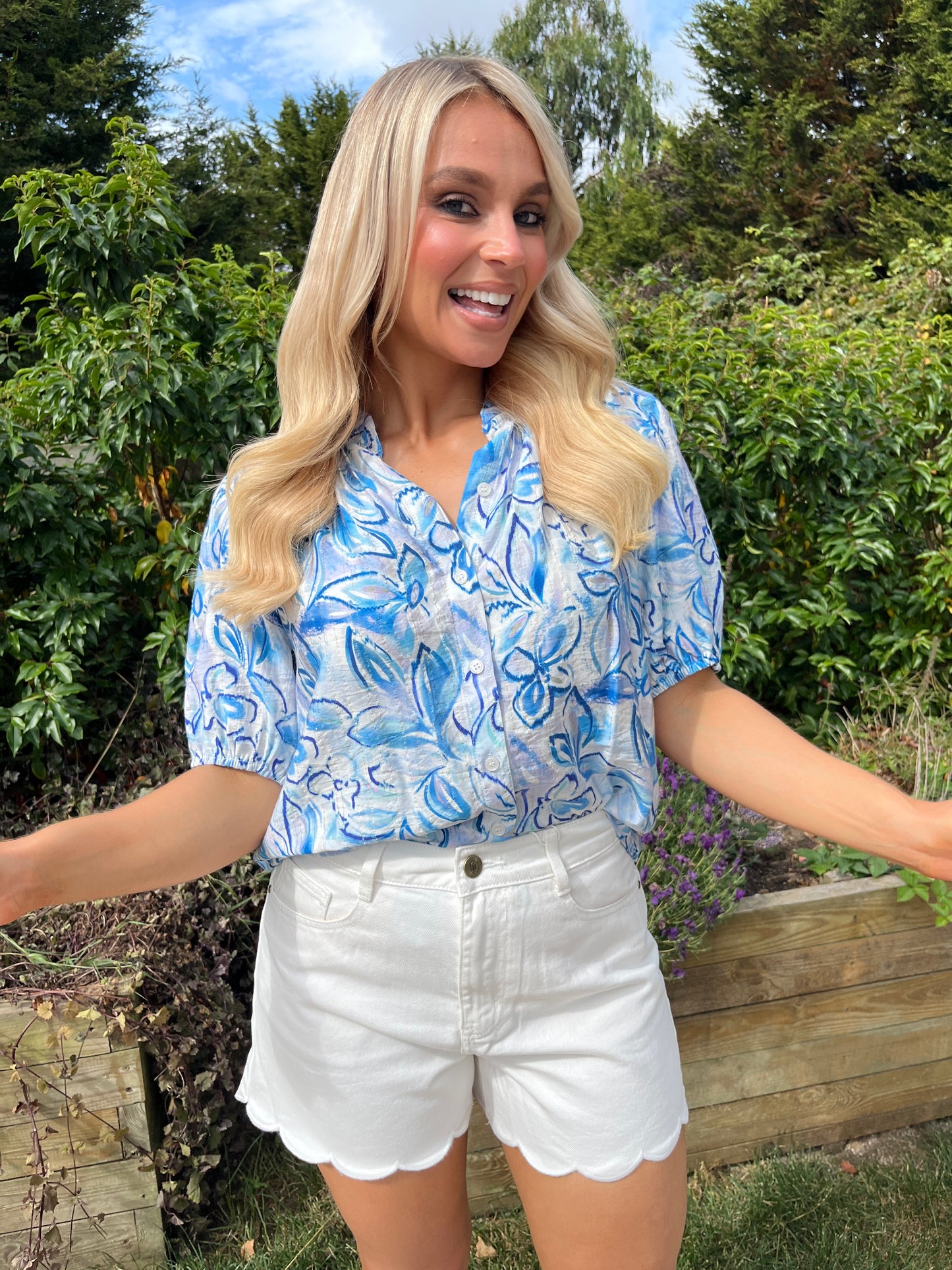 Dixie Blue Blouse