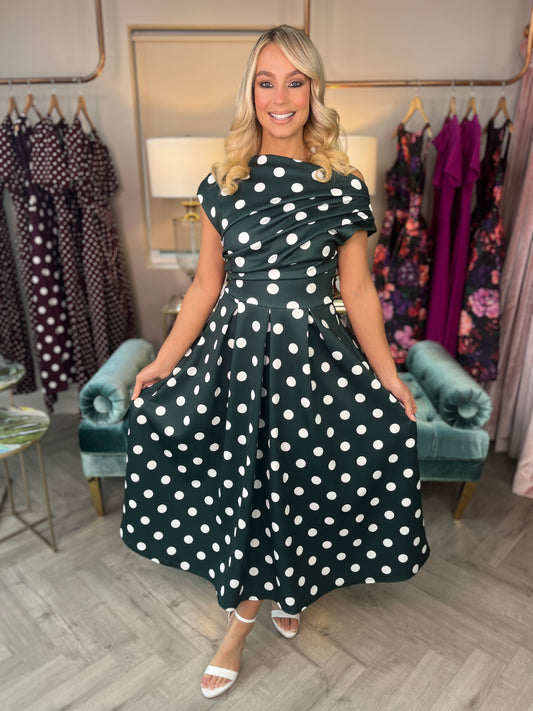 Betty Skater Dress Green