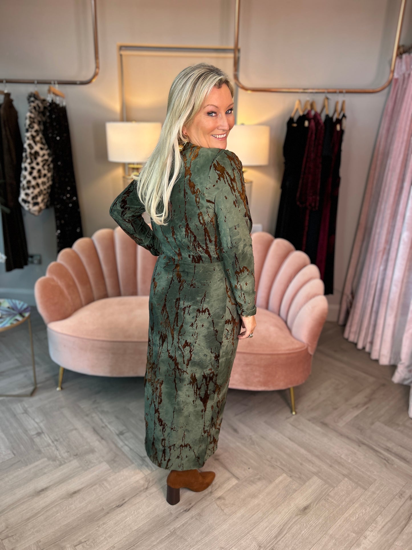 Remington Brown & Green Dress