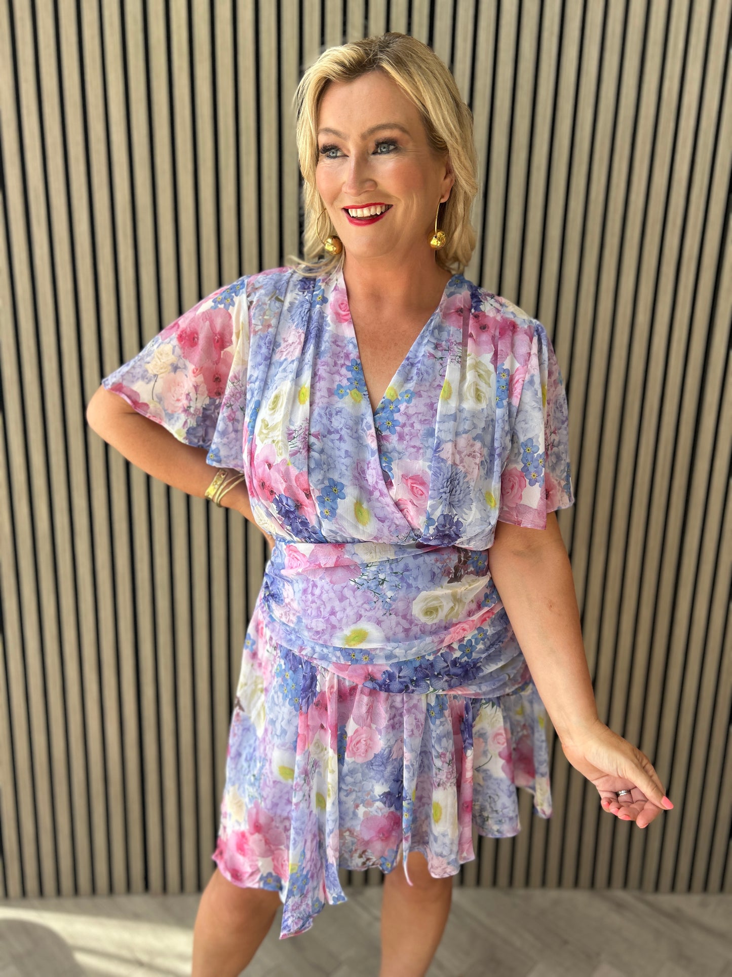 Caris Dress Blue