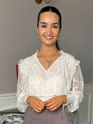 Victorianna Blouse Ecru