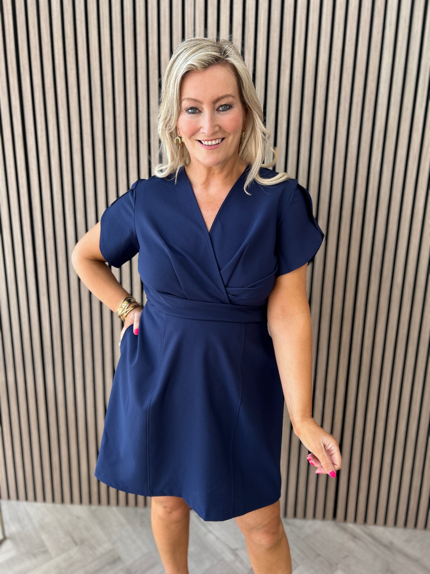 Bridget Mini Dress Navy
