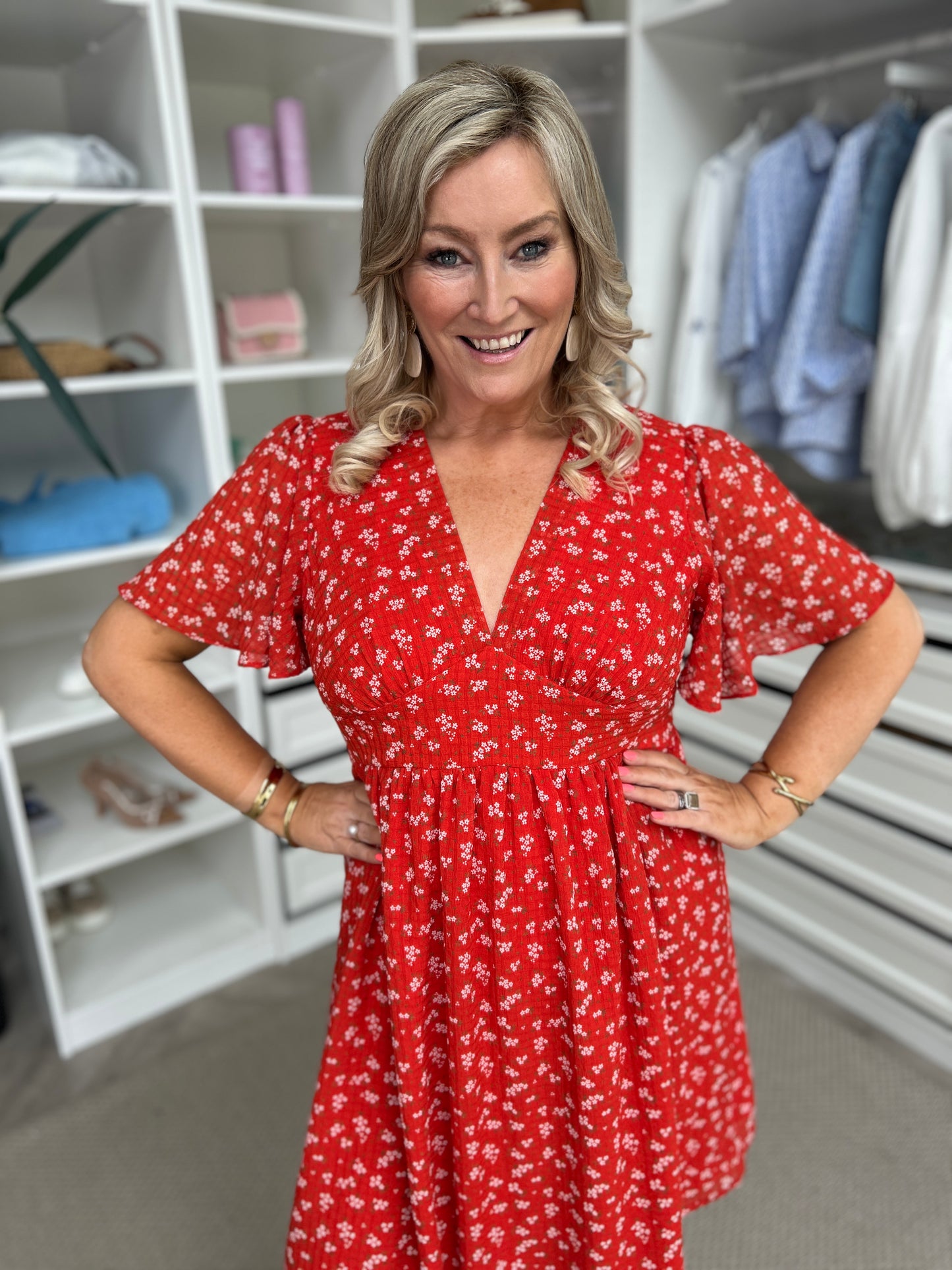 leah red dress Leah Halter Twist Red Maxi Dress