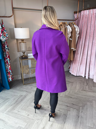 Nicola Purple Coat