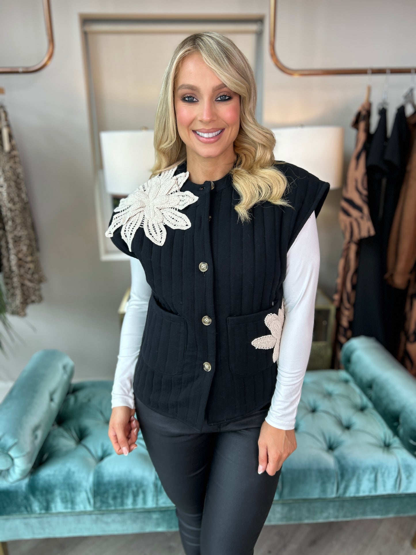 Fleur Gilet Black