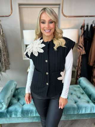 Fleur Gilet Black