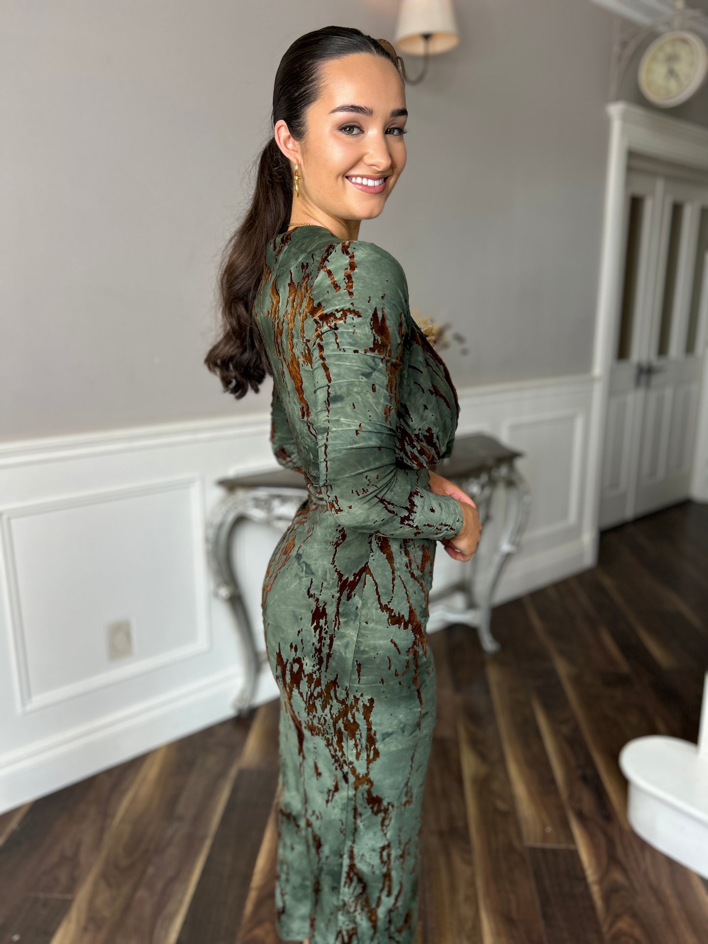 Remington Brown & Green Dress