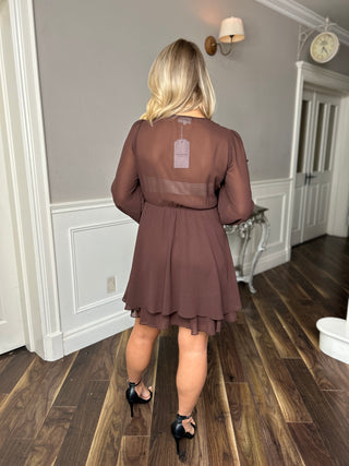 Natalie Dress Chocolate