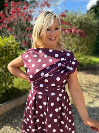 Betty Skater Dress Berry Spot