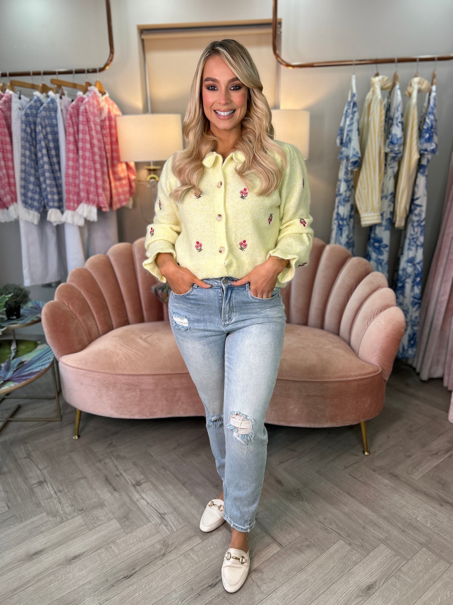 Aria Yellow Cardigan