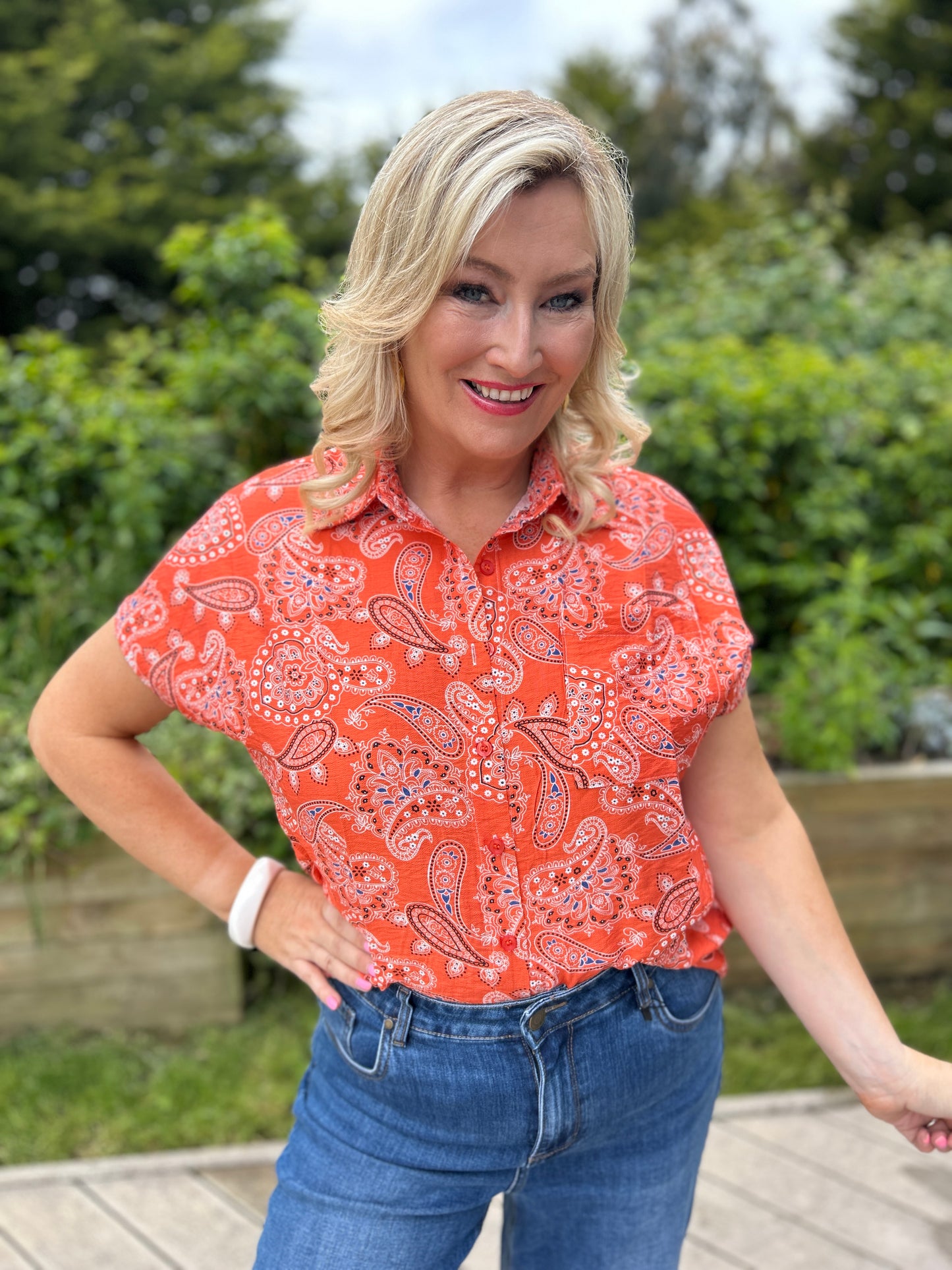 Ruthie Top Orange