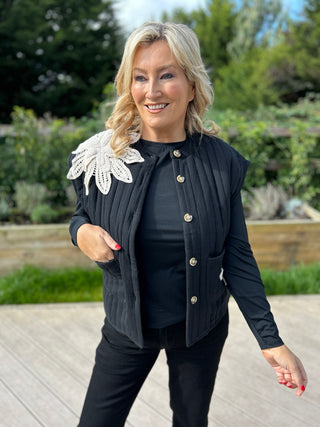 Fleur Gilet Black