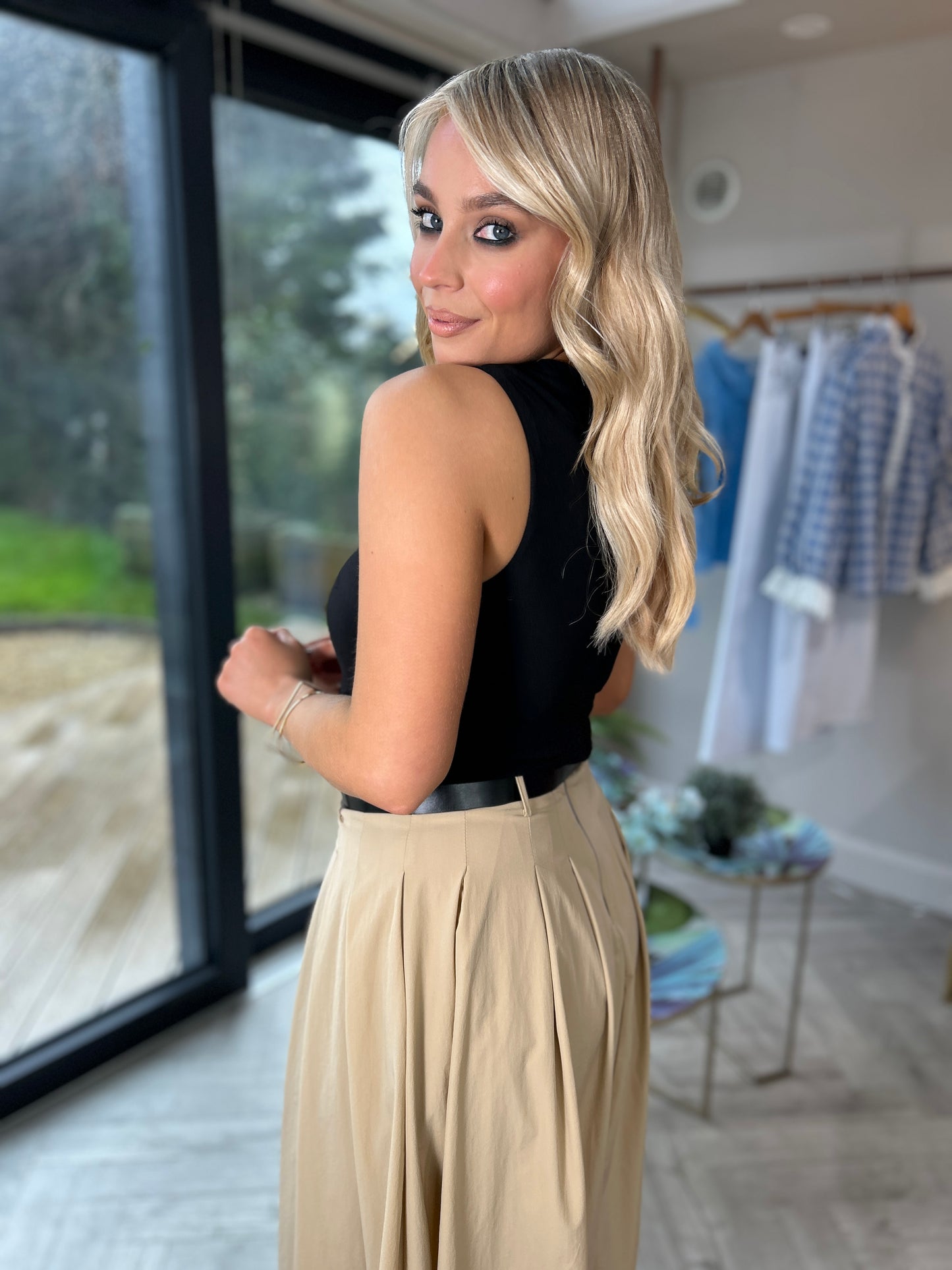 Farrah Pleated Midi Dress