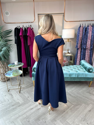 Betty Skater Dress Navy