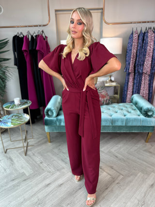 Drew Jumpsuit Wine