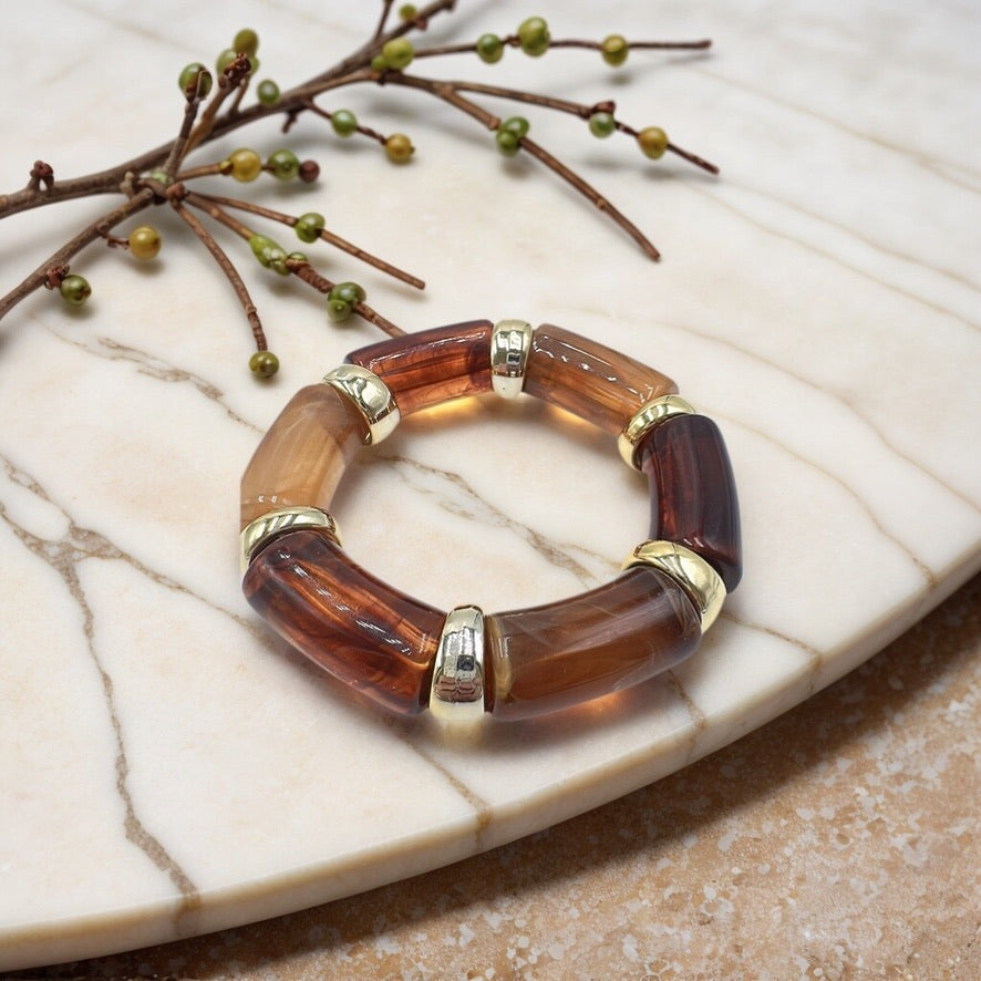 Caramel Resin Bangle