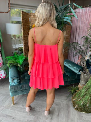 Carrie Strappy Dress Pink
