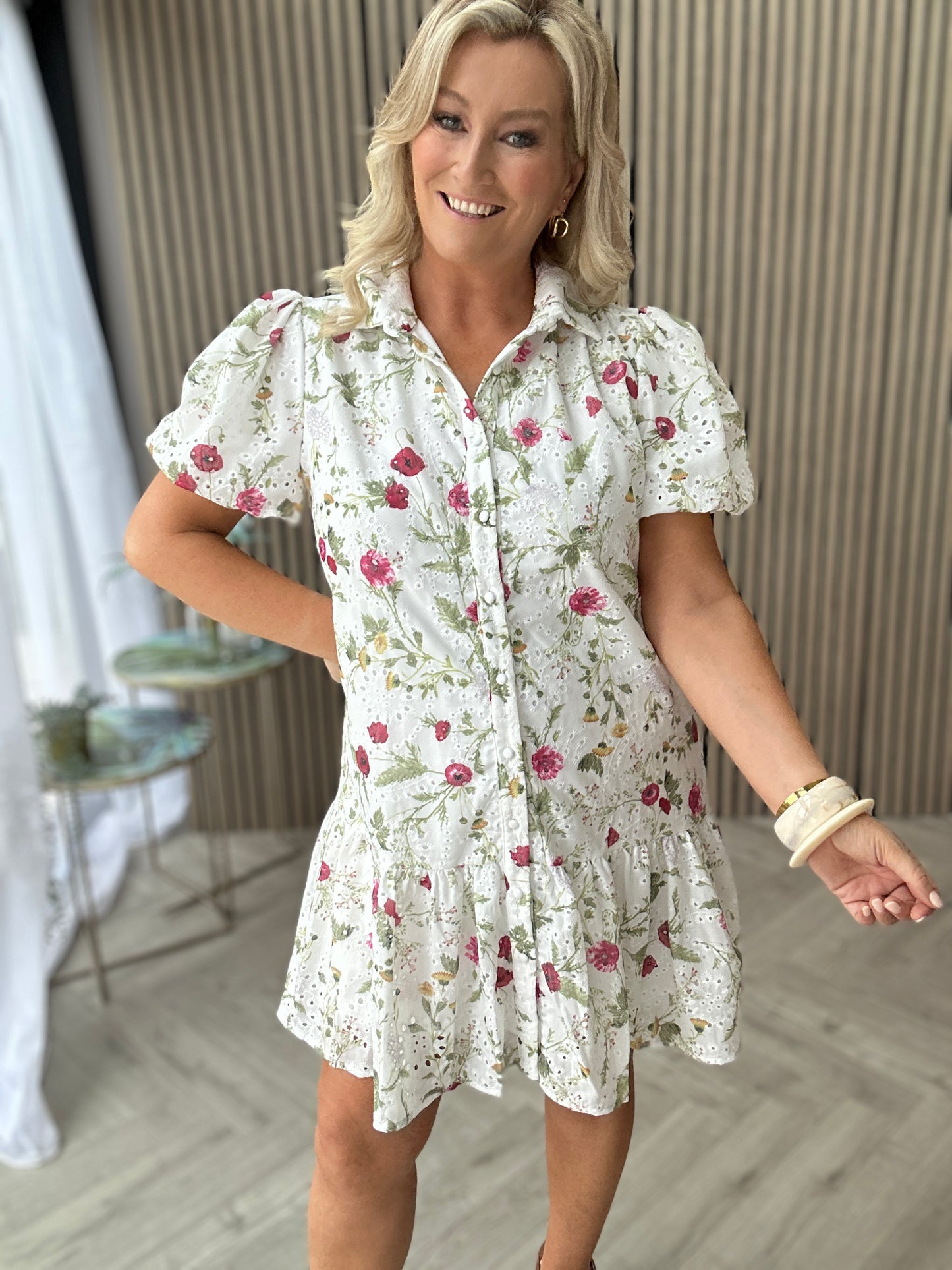 Primrose Mini Dress White