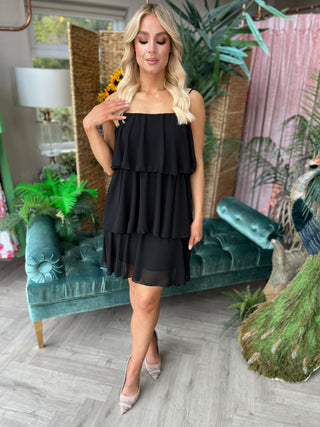 Carrie Strappy Dress Black