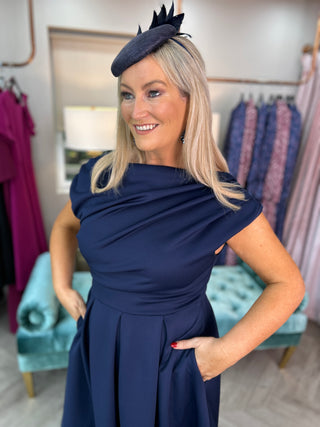 Betty Skater Dress Navy