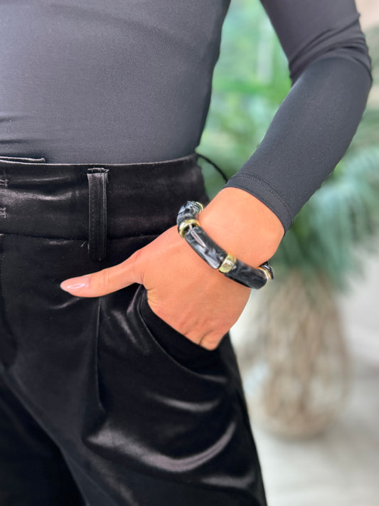 Black Resin Bangle