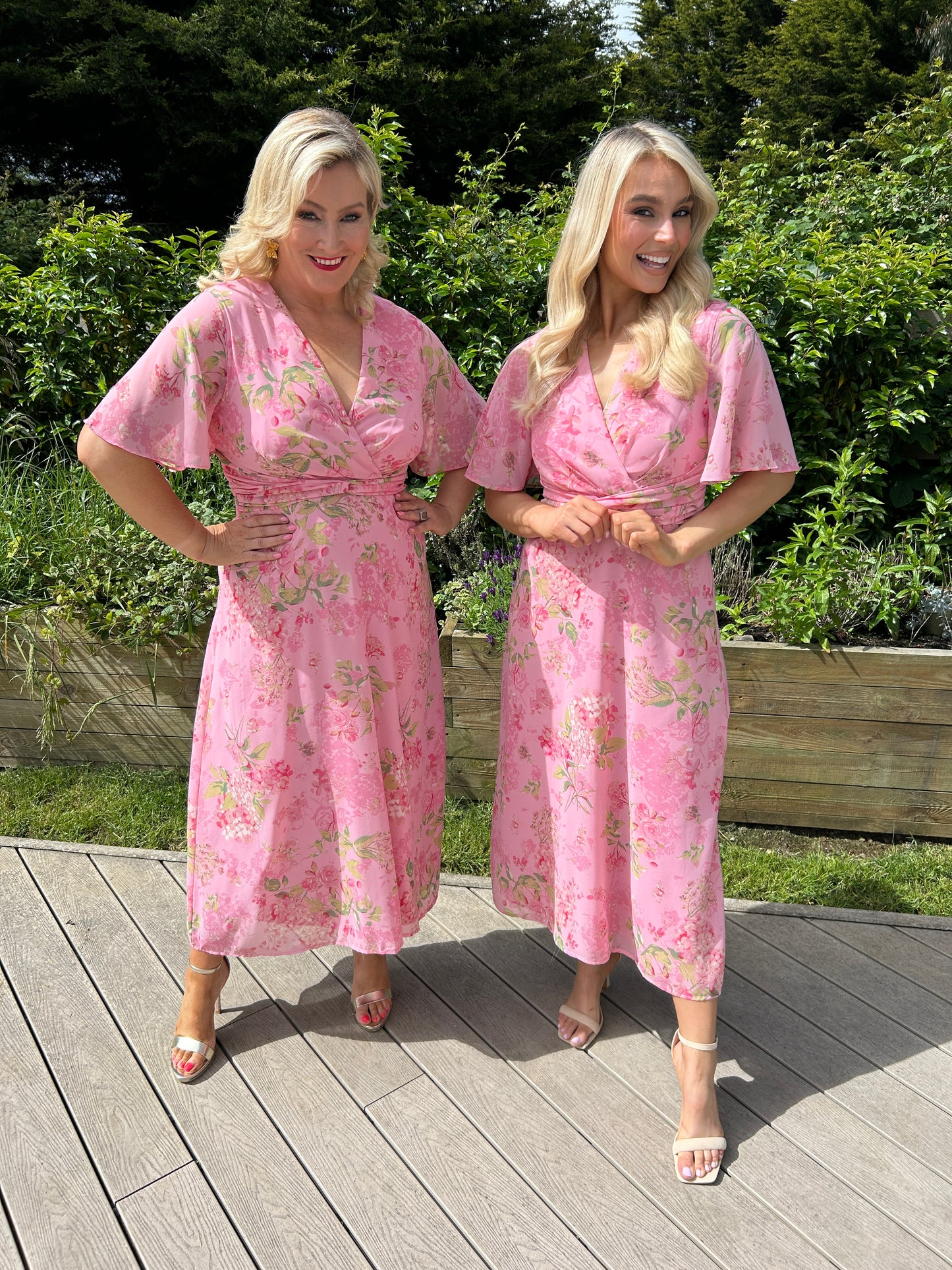 Daisy Midi Dress Pink