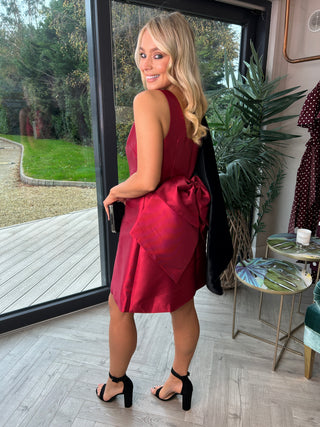 Feyre Bow Dress Red (Neat Fit)