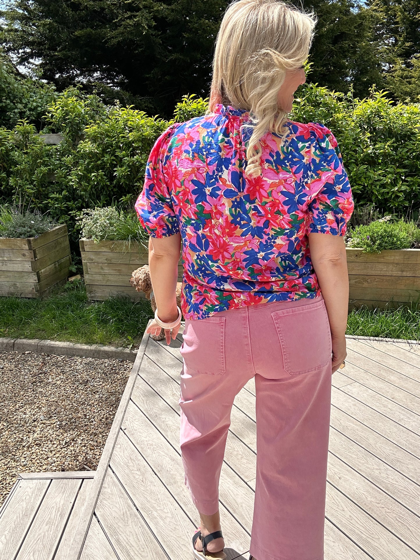 Laine Crop Pink Jean