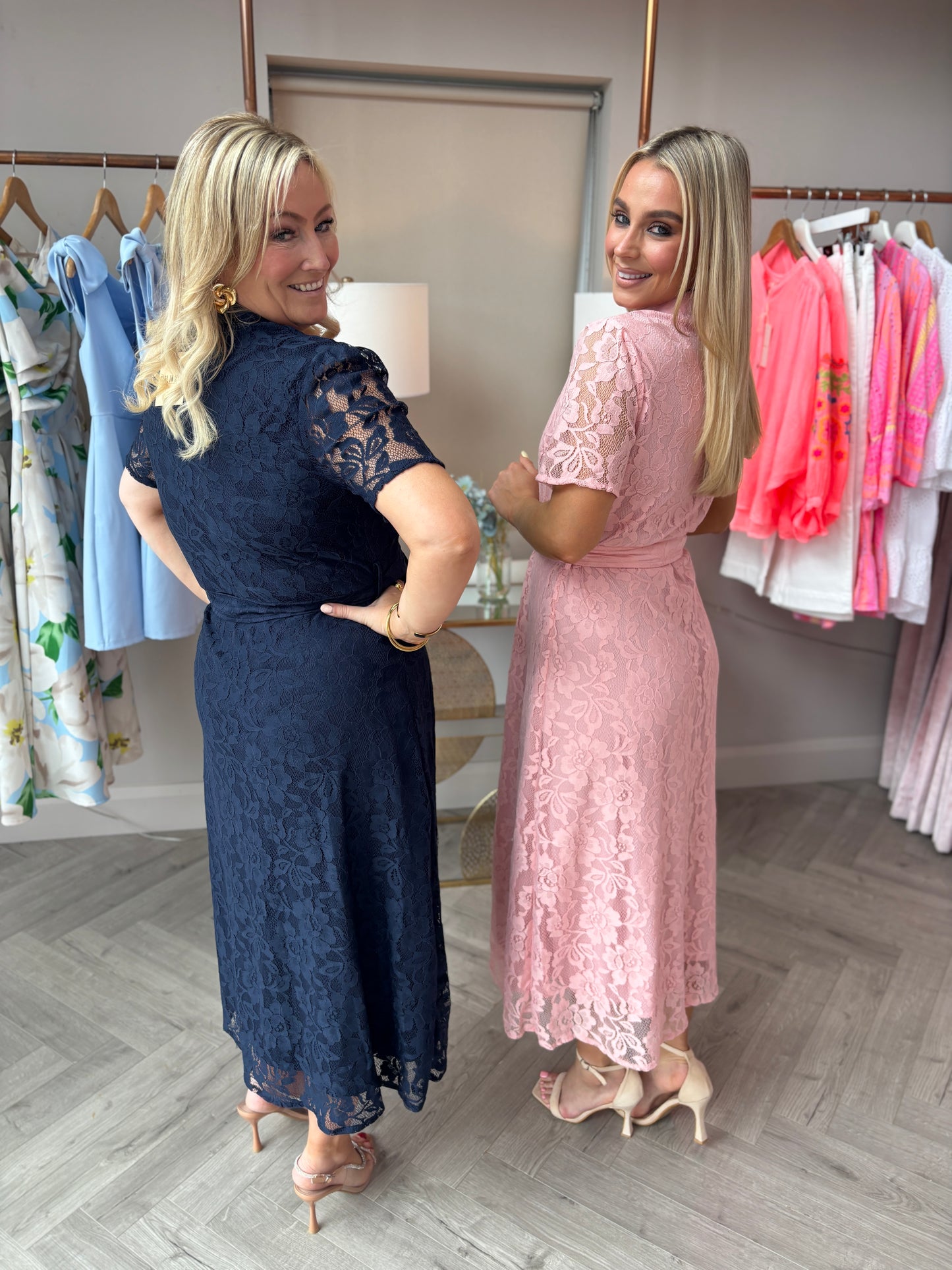 Tansy Lace Dress Navy