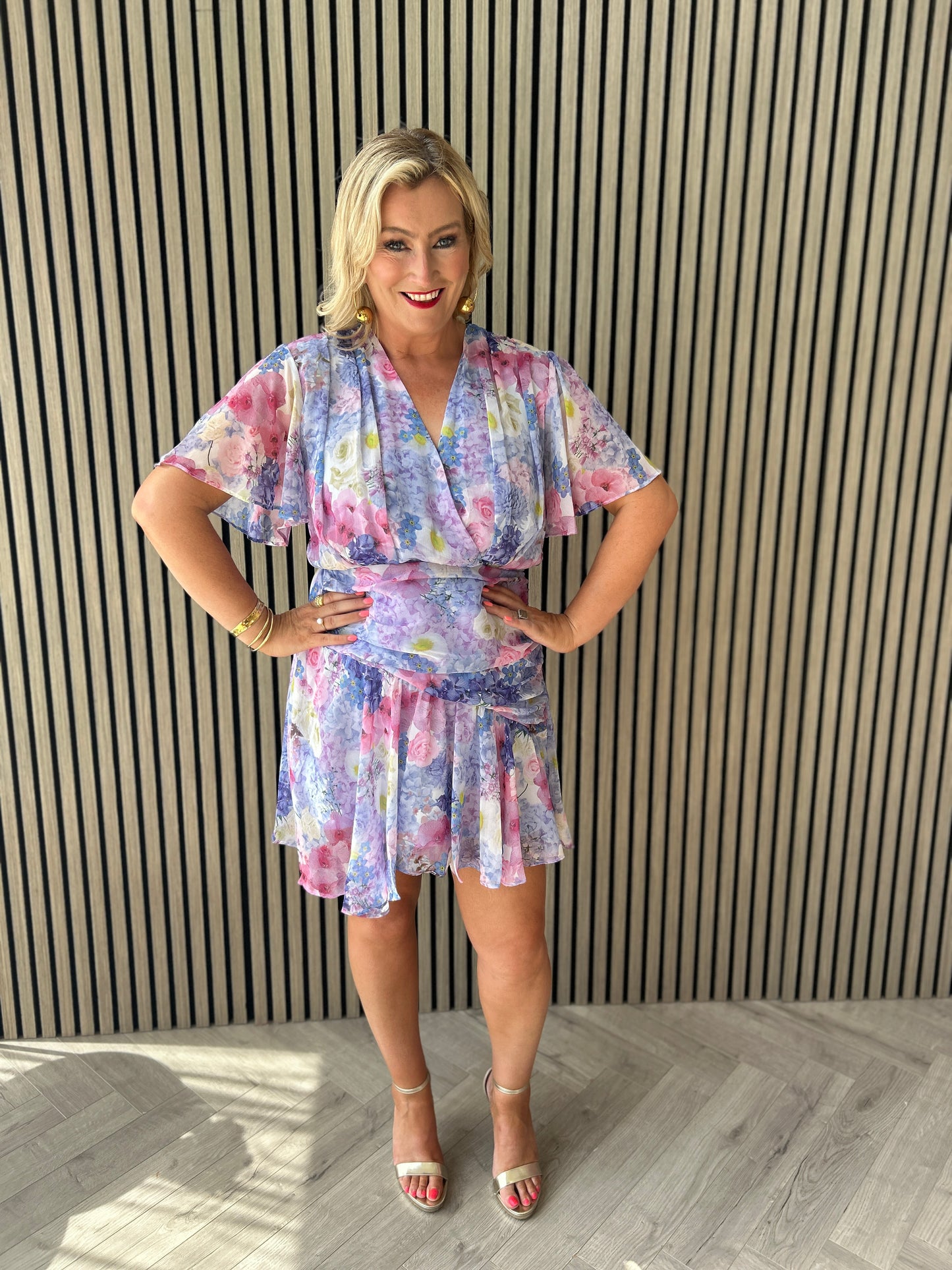 Caris Dress Blue