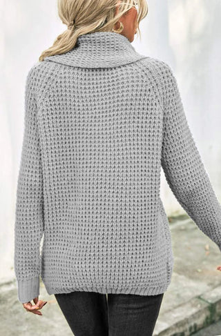 Abbi Grey Cowl Neck Knit