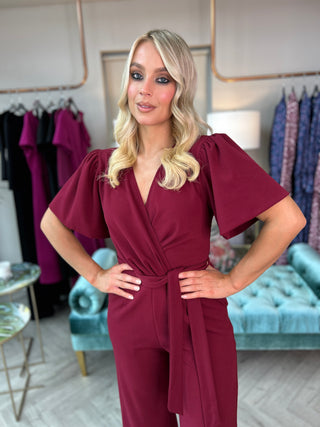 Drew Jumpsuit Wine