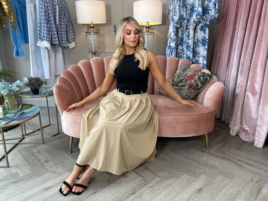 Farrah Pleated Midi Dress