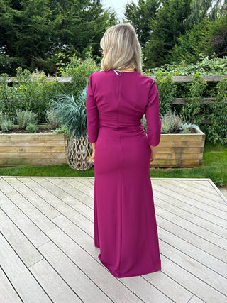 Everly Dress Plum