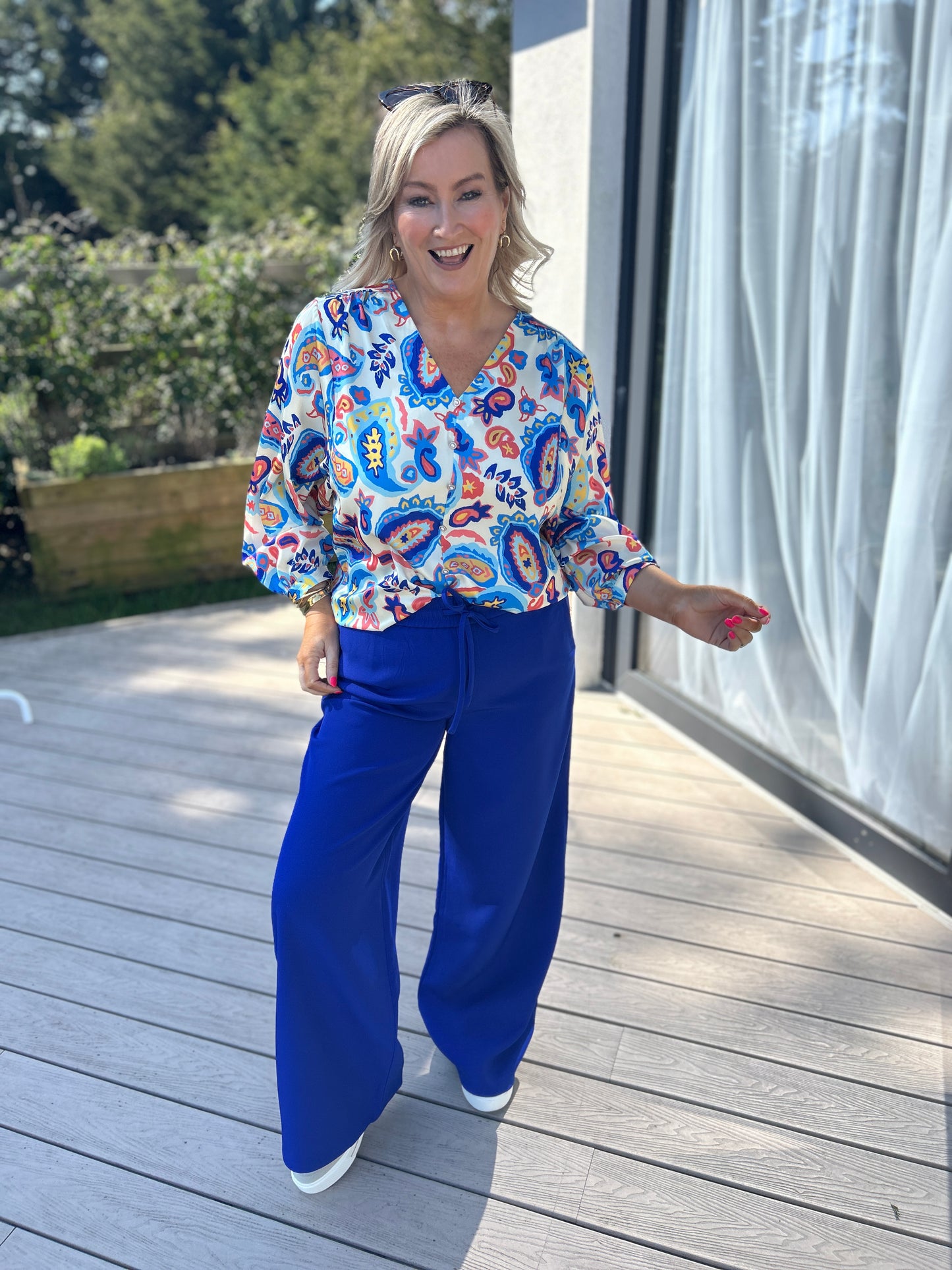 Josie Trousers Cobalt Short
