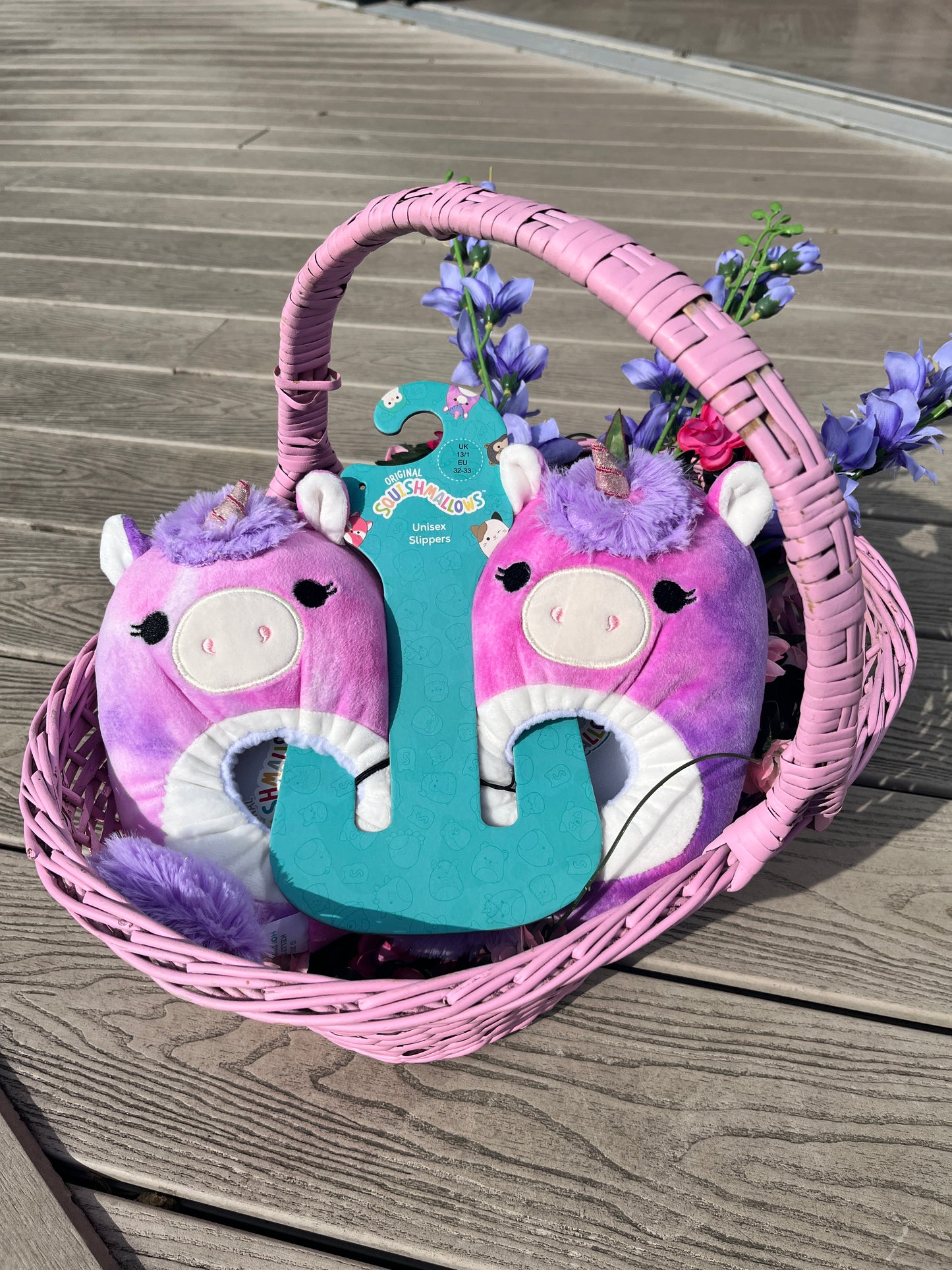 Squishmallow Lola Unicorn Slippers