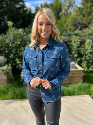 Alexia Denim Star Shirt