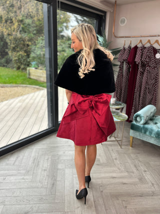 Feyre Bow Dress Red (Neat Fit)