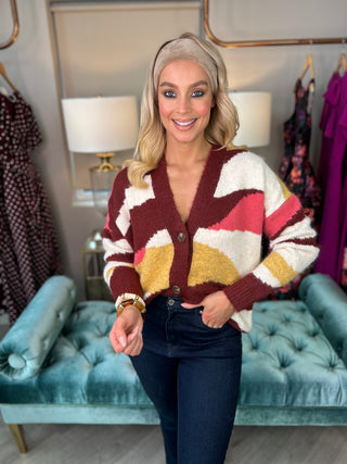 Geo Knit Cardi