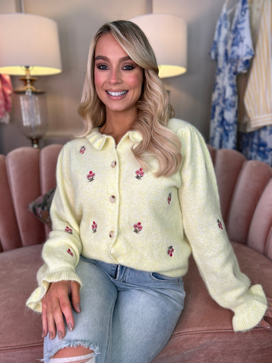 Aria Yellow Cardigan