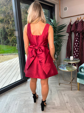 Feyre Bow Dress Red (Neat Fit)