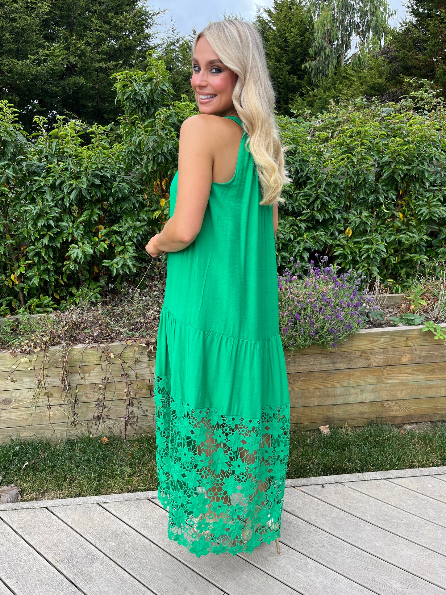 Cleo Lace Dress Green