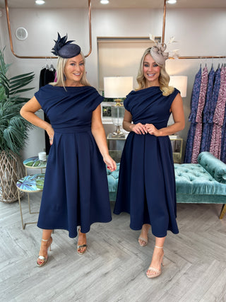 Betty Skater Dress Navy