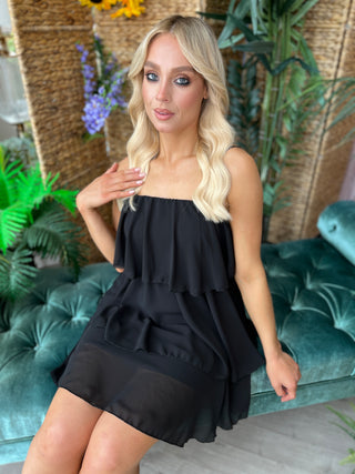 Carrie Strappy Dress Black