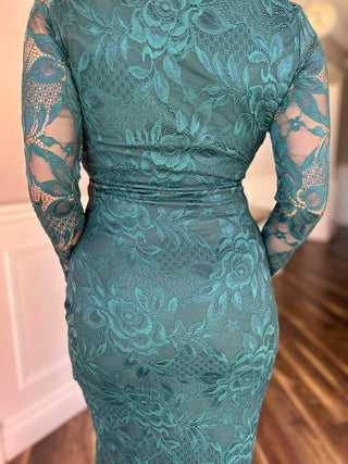 Remington Lace Dress Green