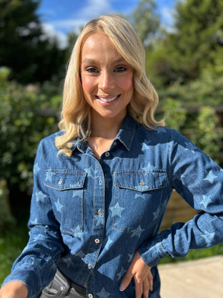 Alexia Denim Star Shirt