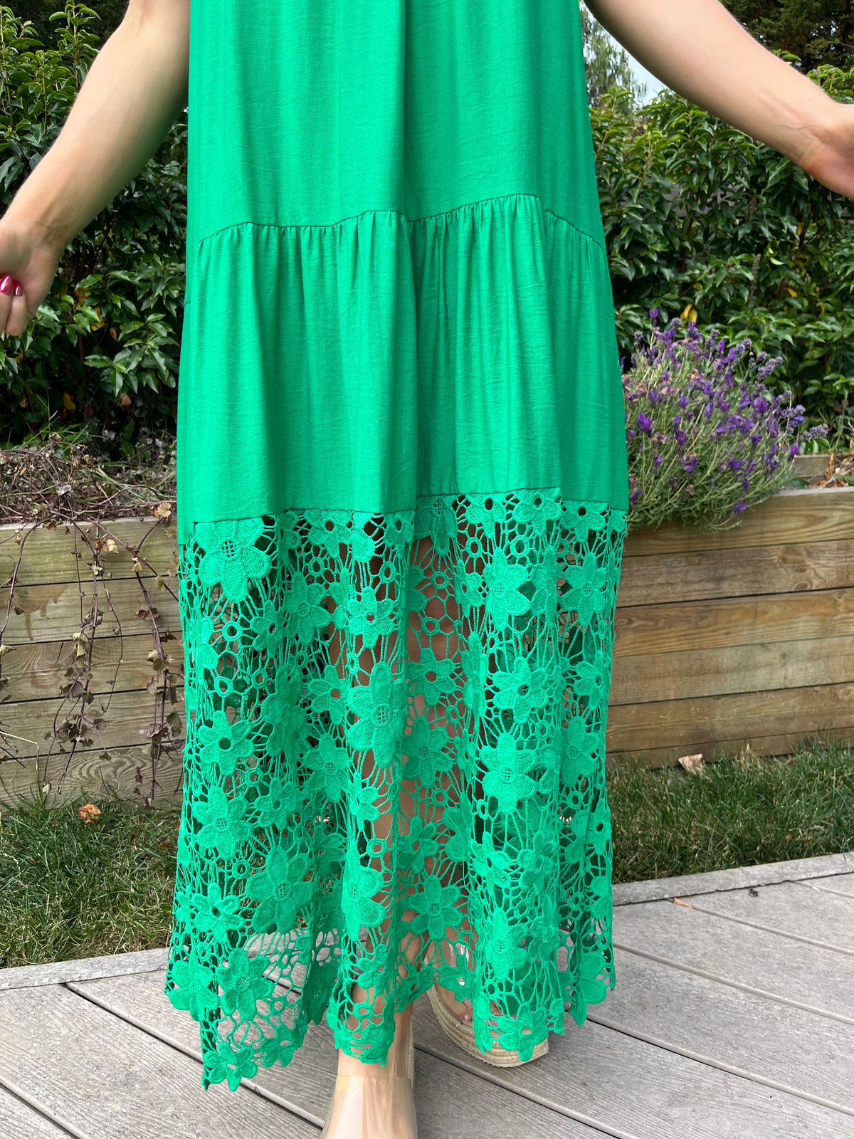 Cleo Lace Dress Green