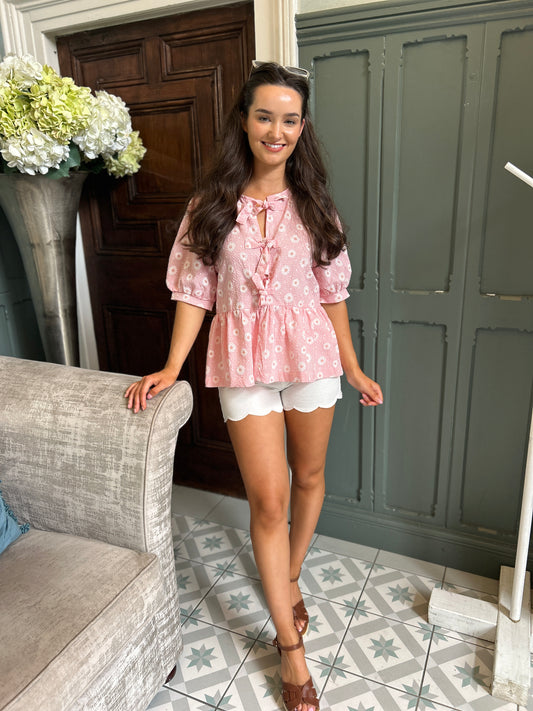 Blaine Daisy Blouse Pink