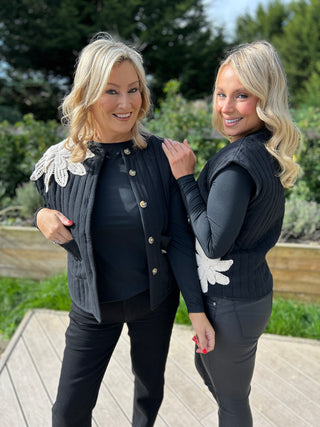 Fleur Gilet Black